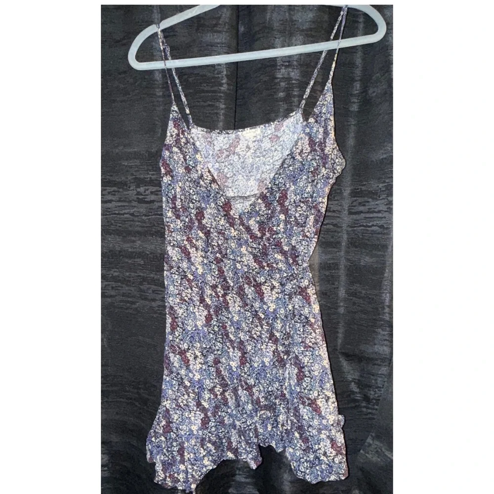 Free People Women's 2 Piece Bundle Long Sleeve Knit Top + Floral tank top small
